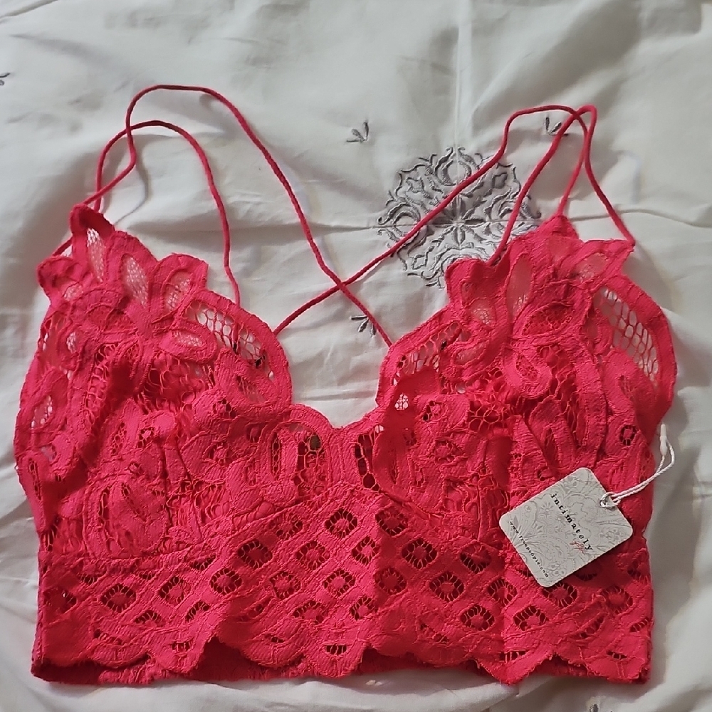 Free People Intimately Adele Bra Tomato M